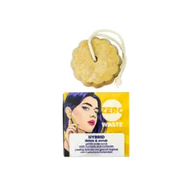 BioGentleaf Zero Waste Hybrid Pastilla de Champú Low Poo sin Sulfato 60gr